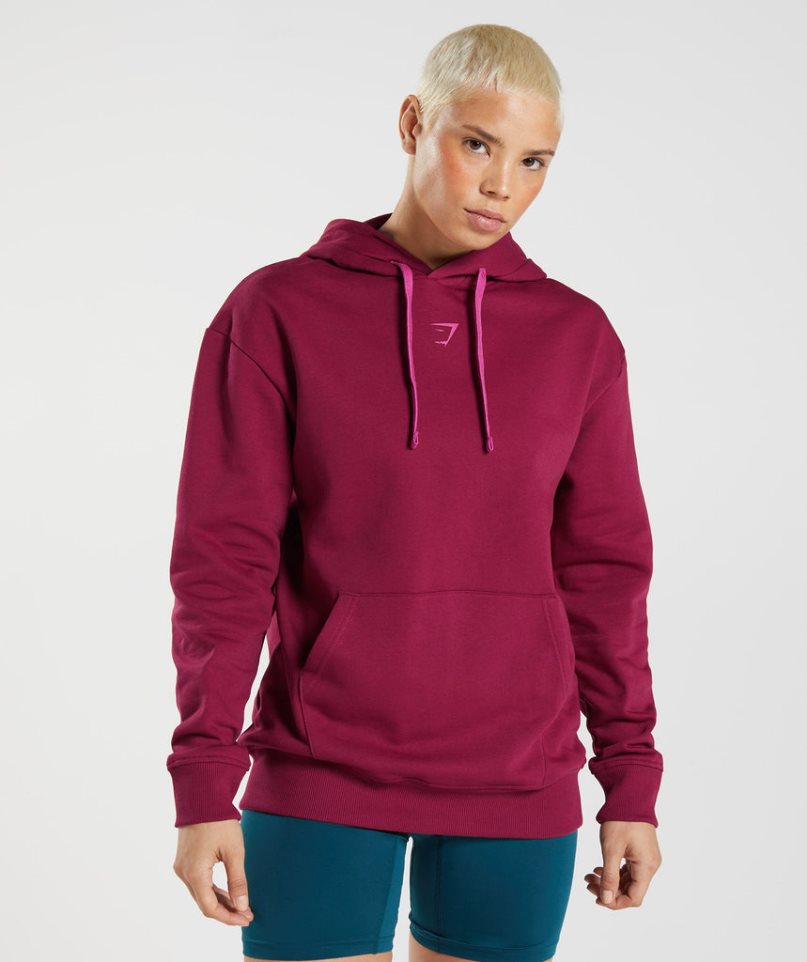 Bluzy Z Kapturem Gymshark Graphics Fraction Damskie Fuksja | PL 730OAW